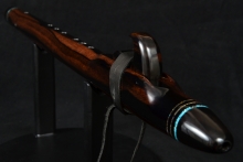 Macassar Ebony Native American Flute, Minor, Low F-4, #F11B